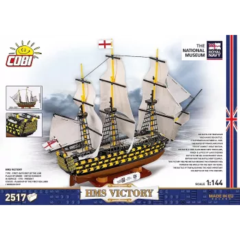 Conjunto de construção Cobi HMS Victory — 2.517 peças, modelo detalhado de navio à vela histórico