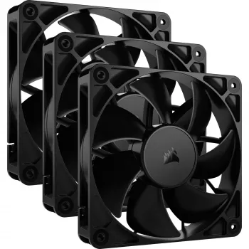 Ventoinha Corsair RS120 12 cm preta 420-2100 RPM 3 unid.