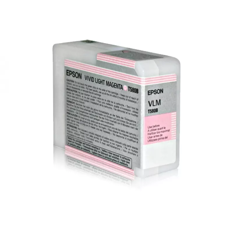 Epson Singlepack Vivid Light Magenta T580B00, Vivid light Magenta, tinta pigmentada, 80 ml, 1 unid.