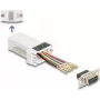 DeLOCK D-Sub 9 pinos fêmea para RJ45 fêmea kit de montagem branco VGA RJ-45