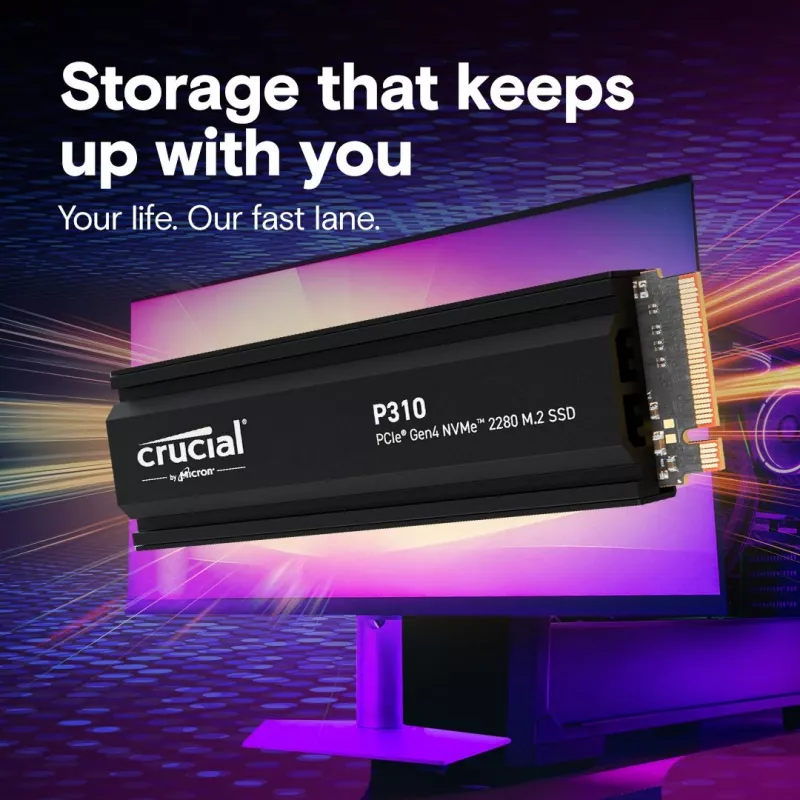 Disco SSD Crucial 1 TB M.2 PCI Express 4.0 NVMe P310