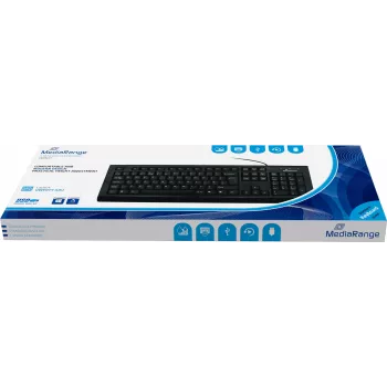 MediaRange MROS101 - teclado - USB - QWERTY - GB - preto (MROS101UK)