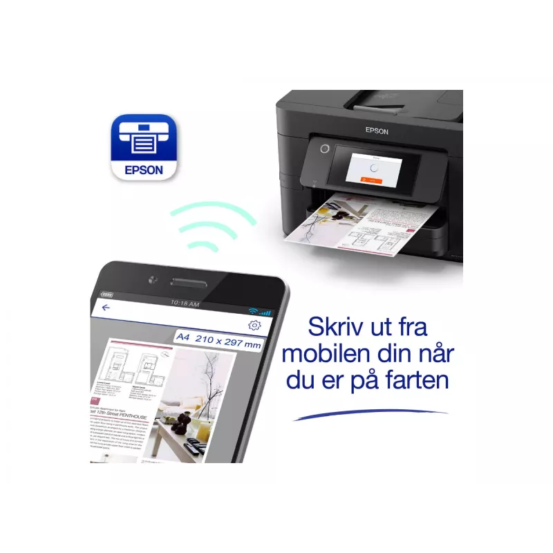 Epson WorkForce Pro WF-4825DWF Jato de tinta A4 4800 x 2400 DPI 25 ppm Wi-Fi