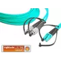 Lightwin LDP-50 FC-LC 5,0 OM3 cabo de fibra ótica 5 m LSOH 2x FC 2x LC turquesa (LDP-50 FC-LC 5,0 OM3)