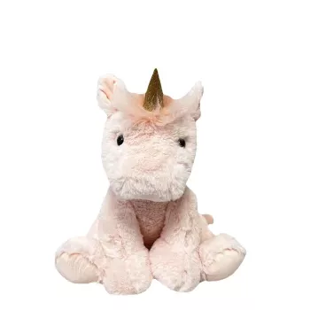 Peluche TULILO mascote Lily unicórnio 30 cm — peluche macio, design sentado