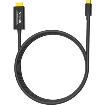 Cabo para telemóvel Vision TC 2MUSBCHDMI8K/BL preto 2 m USB-C