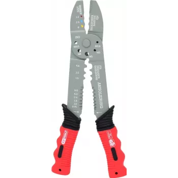 Ferramenta de cravar KS Tools 115.1231, 220 mm – para terminais isolados e não isolados