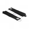 Fita de velcro heavy-duty DeLOCK 508x50mm preta 5 unid.