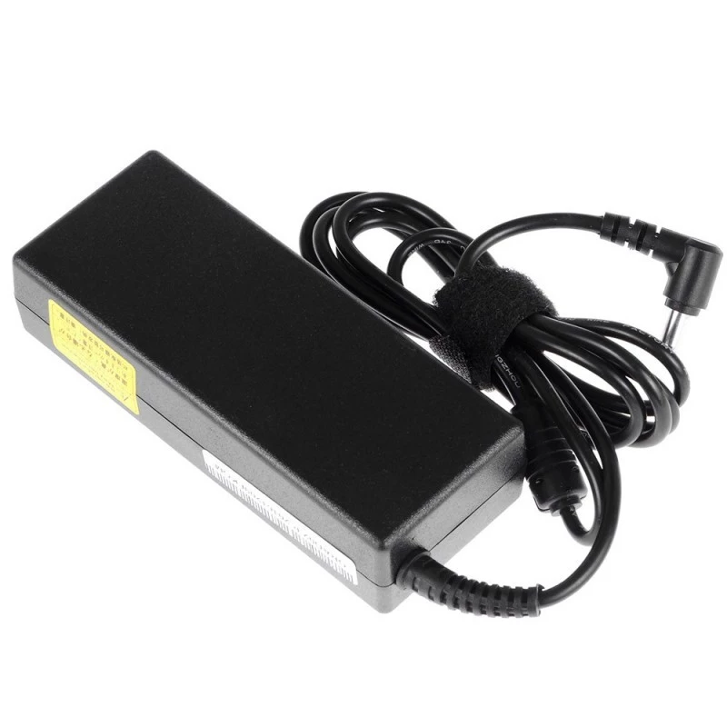 Fonte de alimentação para portátil Green Cell AD02P 90W 19V 4,74A AC-DC para interiores preto