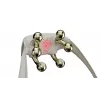 SKG H7 Ultra-E – cabeças de massagem douradas, massagem combinada, massagem por compressão, massagem por amassamento, massagem por vibração, pescoço, ombros, dourado, plástico, botões, bateria