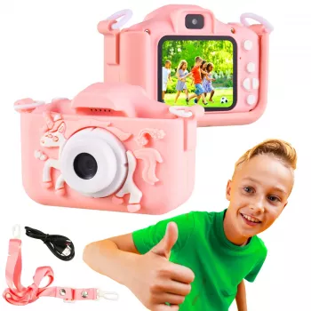 Máquina fotográfica para criança Extralink KIDS CAMERA H29 Single, rosa