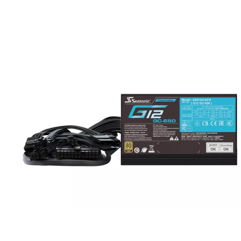 Fonte de alimentação Seasonic G12 GC-650 650W