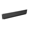 Painel cego para rack Extralink Front Blank Panel 2U 19 polegadas preto, caixa em aço