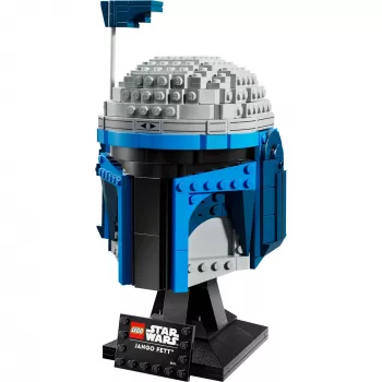 LEGO Star Wars Peça de colecionador Acessório de capacete Jango Fett 75408 — 616 peças, 210×120×110 mm modelo de exposição