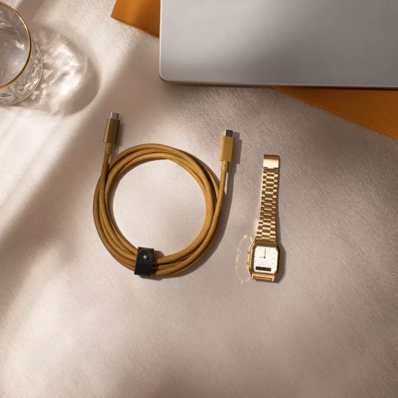 Cabo USB-C para USB-C Native Union Belt Cabo Pro 240W, 2,4 m, USB 2.0, 0,48 Gbit/s, verde