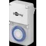Interruptor temporizador analógico Goobay IP44, branco - controlo preciso e simples de dispositivos eletrónicos (73289)