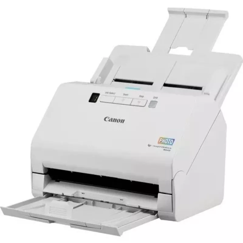 Digitalizador de fotos e documentos Canon imageFORMULA RS40, 600 x 600 DPI, 40 ppm, 30 ppm, tons de cinzento, monocromático, digitalizador de alimentação folha a folha, branco