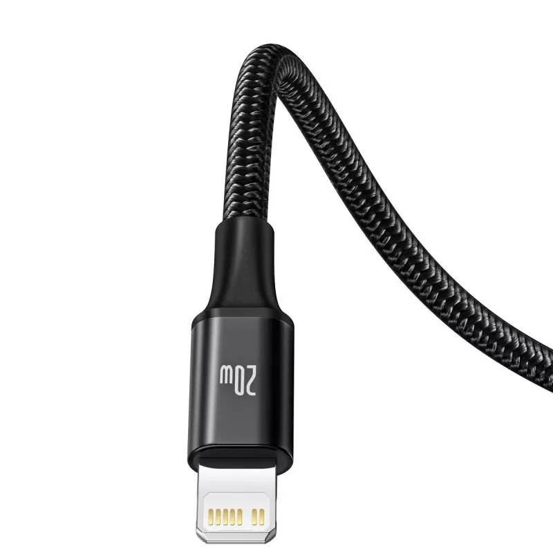 Baseus Rapid Cabo USB 3-em-1 1,5 m USB A USB C/Micro USB A/Lightning Preto