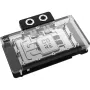 Bloco de água para placa gráfica Alphacool RTX 5080 Phoenix Transparente Prateado com backplate
