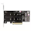 Placa DeLOCK PCI Express x8 para 2 x NVMe M.2 Key M Bifurcation internos Low Profile