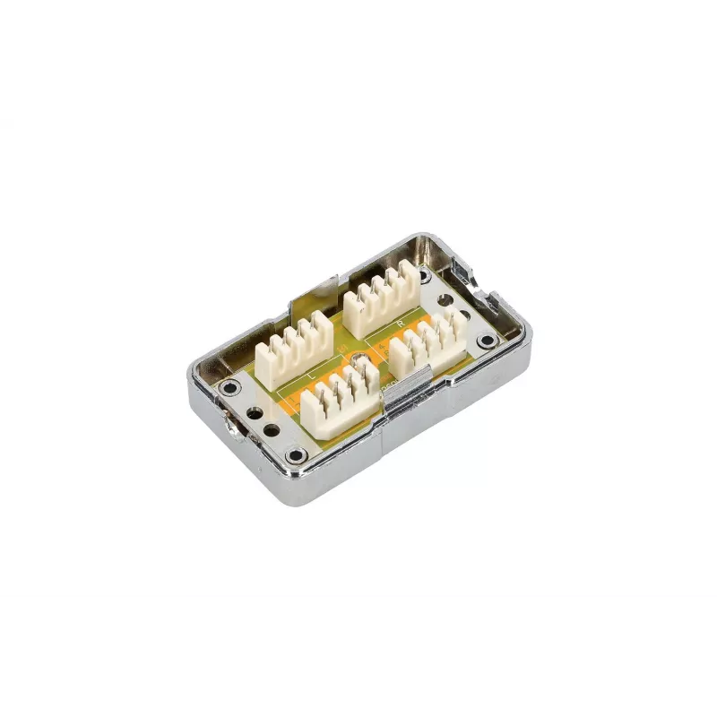Tomada Extralink CAT6 STP, conector pass-through, prateado