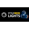 Luz néon decorativa MANTA SNL90MT Style Neon Lights — motivo astronauta em foguetão