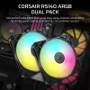 Ventoinha Corsair RS140 ARGB 14 cm preta 330-1700 RPM