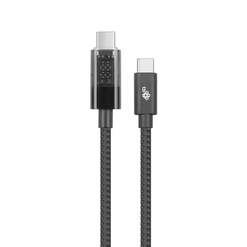Cabo USB-C TB AKTBXKUCCIND10B 1 m 100 W com indicador LED de carregamento