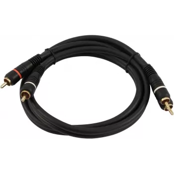 Cabo de áudio RCA Omnitronic 30209352 2x2 0,3 m