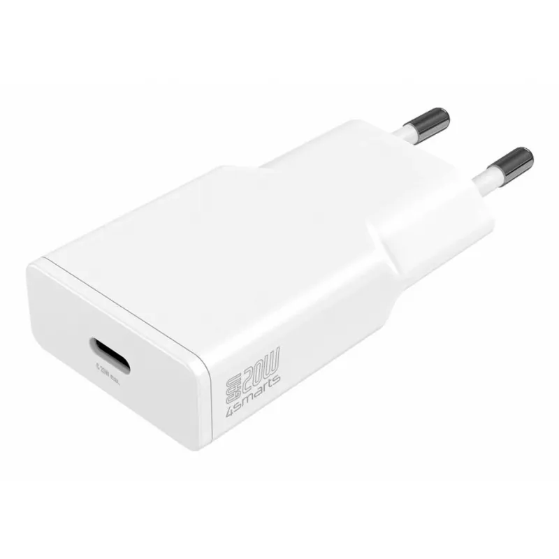 Carregador Indoor 4smarts 540020 Carregamento rápido Smartphone Tablet Branco