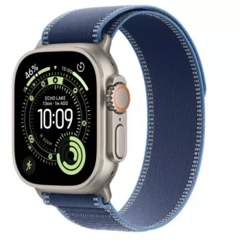 Smartwatch Apple Watch Ultra 3 GPS + Cellular 49mm caixa de titânio Natural com bracelete Trail Loop Blue/Bright Blue S/M
