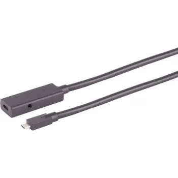 Cabo USB S/CONN 13-49405 USB 3.2 Gen 2 4 m USB C preto