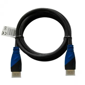 Cabo HDMI SAVIO CL-02 1.5 m — HDMI 1.4, 4096×2160, ARC, Ethernet, contactos dourados