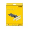 Placa SATA e M.2 PCI Express DeLOCK 3 portas SATA e 2 slots M.2 Key B