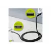 Goobay 49269 cabo USB-A para Lightning, 2 m, revestimento têxtil, fichas metálicas, certificado MFi, USB 2.0, cinzento sideral/prateado