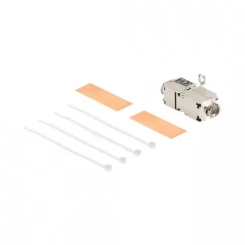 Acoplador de cabo de rede DeLOCK 88198 LSA para LSA Cat.6A STP 31,6 mm aço inoxidável