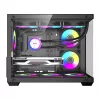 Caixa de computador DarkFlash B275 PRO (preta) com 6 ventoinhas pré-instaladas