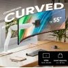 Suporte para monitor ONKRON G110-BG para 1 ecrã 15 kg, até 106,7 cm (42 polegadas), VESA 75x75–100x100, montagem por aperto/ilha, preto/cinzento