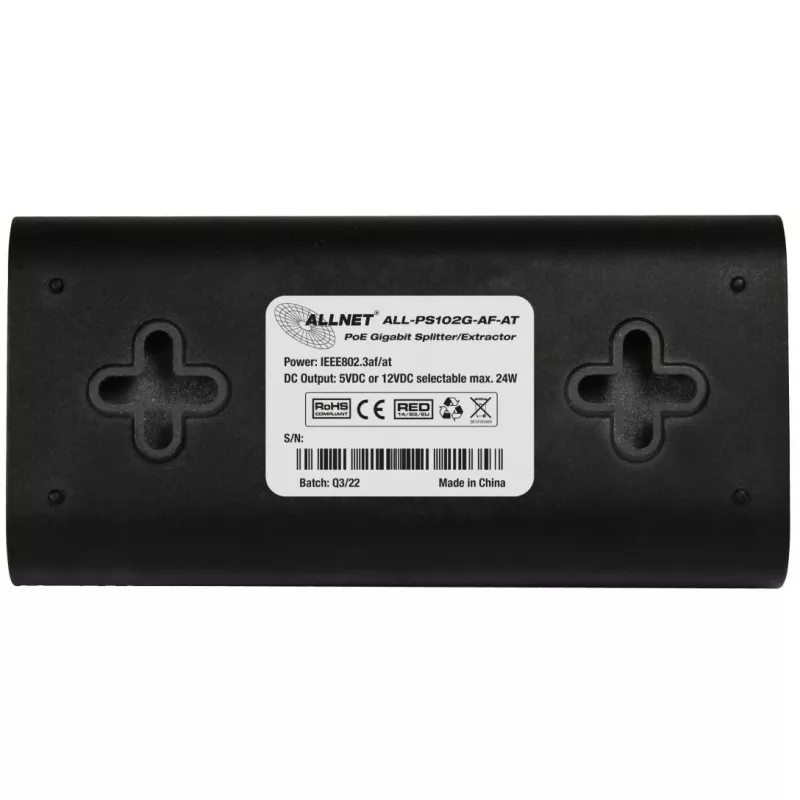 Splitter PoE ALLNET ALL-PS102G-AF-AT Gigabit 24 W