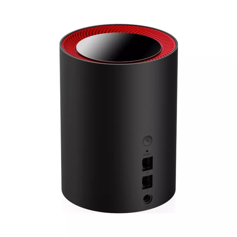 Cudy M3000 pack de 2 dual-band (2,4 GHz / 5 GHz) Wi-Fi 6 (802.11ax) preto, vermelho 1 interno