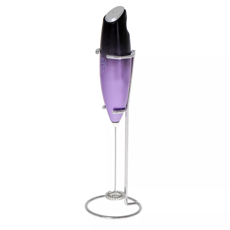 Adler | Espumador de leite com suporte | AD 4499 | Espumador de leite | Preto/Roxo
