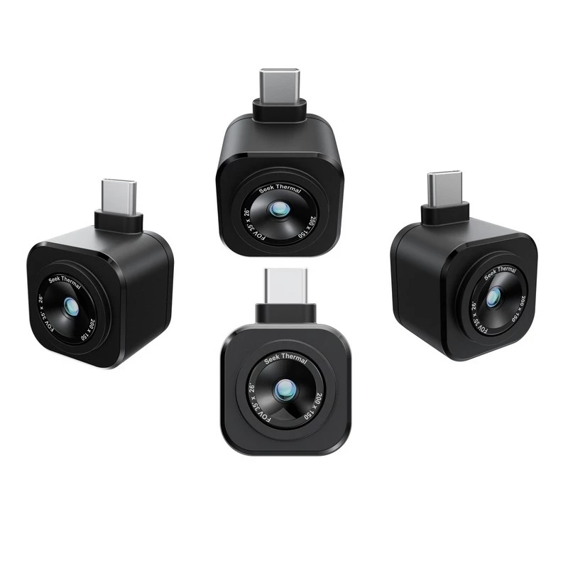 Seek Thermal Nano 200 CW-ABAX câmara térmica para Apple iOS, USB-C, 200x150 px, 25 Hz, preta