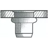 Porca rebite GESIPA Al M5 x 7 x 13,5, alcance de fixação 2,5–5,0 mm, pack de 500