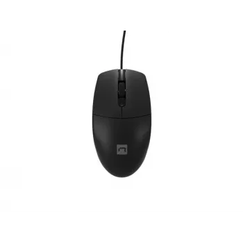 Rato de escritório com fios NATEC Ruff Plus USB Type-A, destro, 1200 DPI, 3 botões, preto