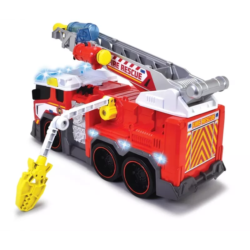 Carro de brincar bombeiros Dickie modelo 203307000 — a pilhas, a partir dos 3 anos, cores: preto/azul/vermelho/branco/amarelo