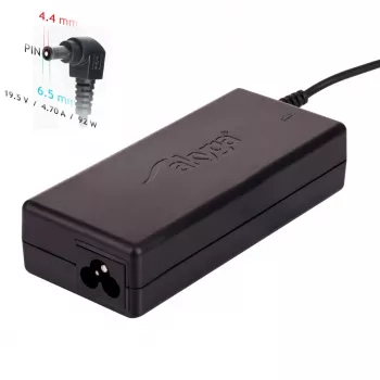 Fonte de alimentação para portátil Akyga AK-ND-20 para Sony, 92 W, 19,5 V, 4,7 A, 6,5 x 4,4 mm + pino