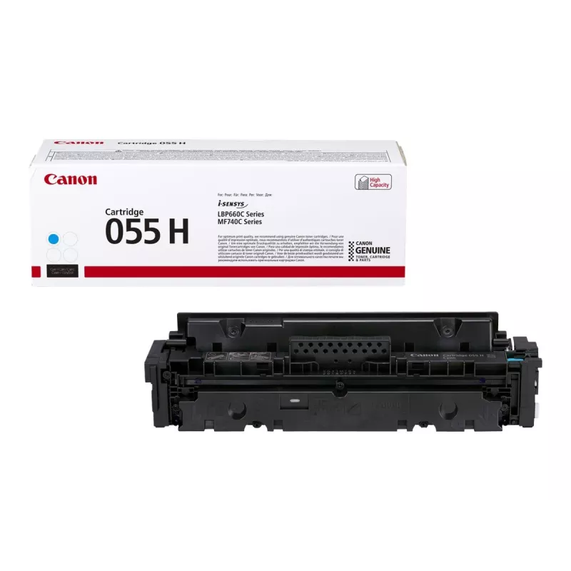 Cartucho de toner Canon 055H 1 unid. original ciano