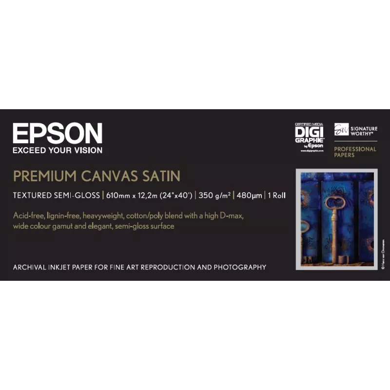 Tela premium cetim Epson, 24