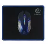 Teclado e rato Rebeltec SHERMAN Gaming USB QZERTY inglês preto