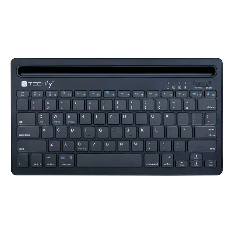 Techly ICTBK102U Teclado Universal Bluetooth QWERTY Inglês Preto